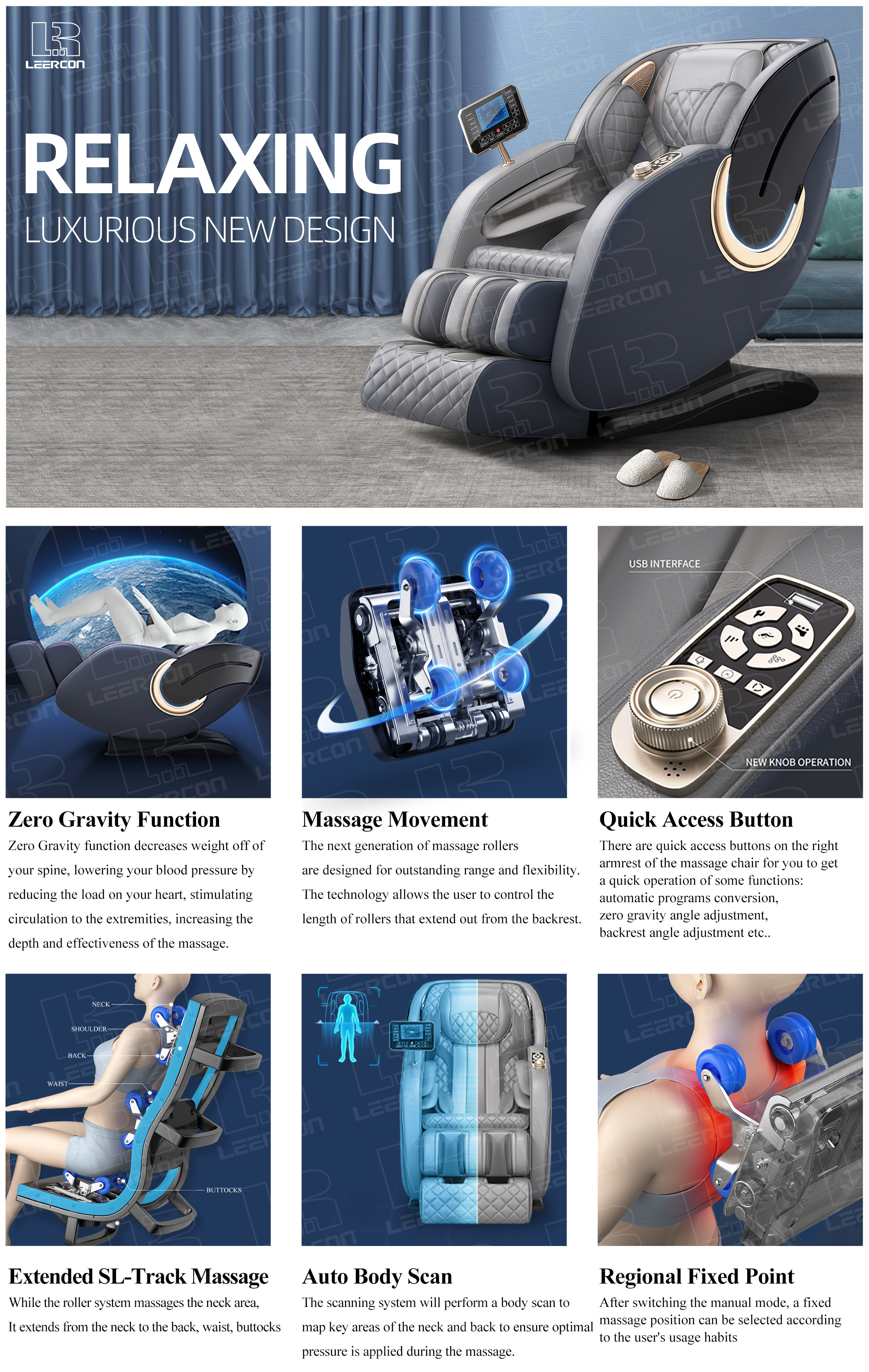5D Zero Gravity Massage Chair